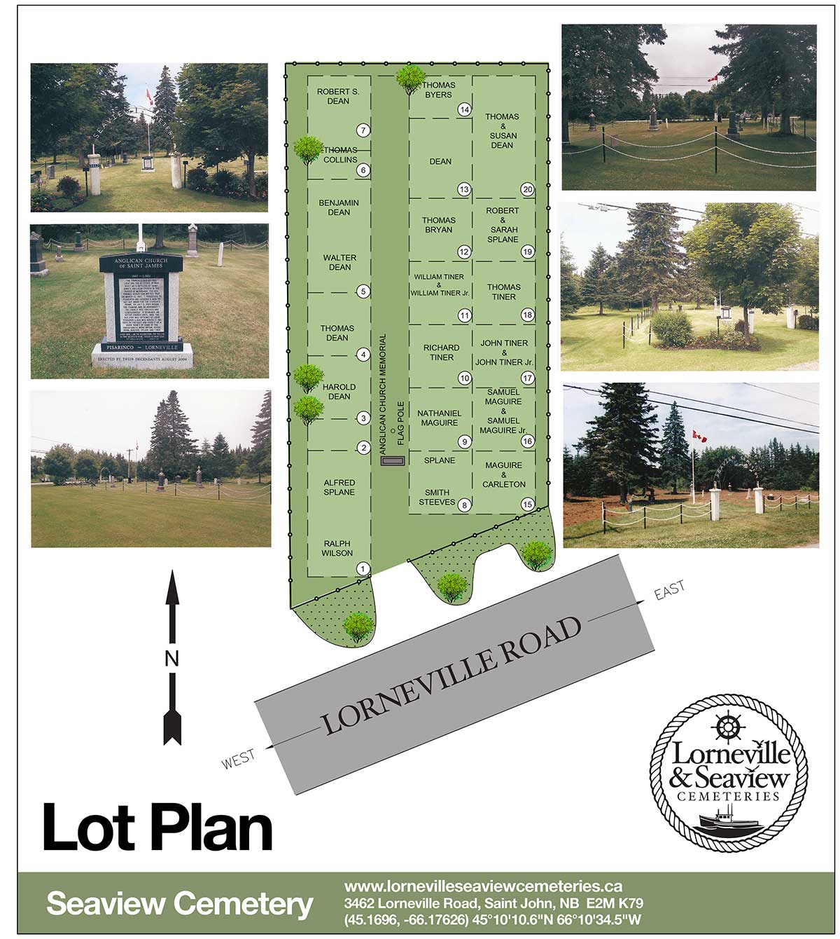 Seaview Cemetery Map